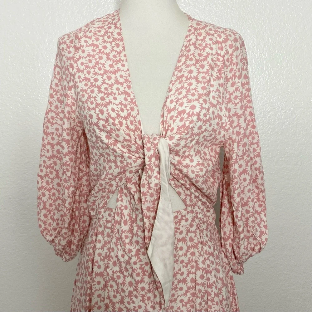 BNDI Pink Floral Print Dress - Picture 3 of 7